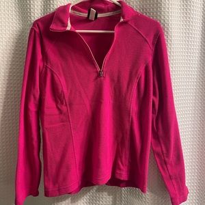 Lands’ End fleece 3/4 zip pullover